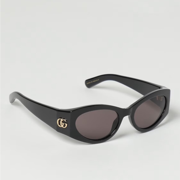 💯 Original Gucci Monogram Acetate Cat-Eye Sunglasses - Picture 12 of 16